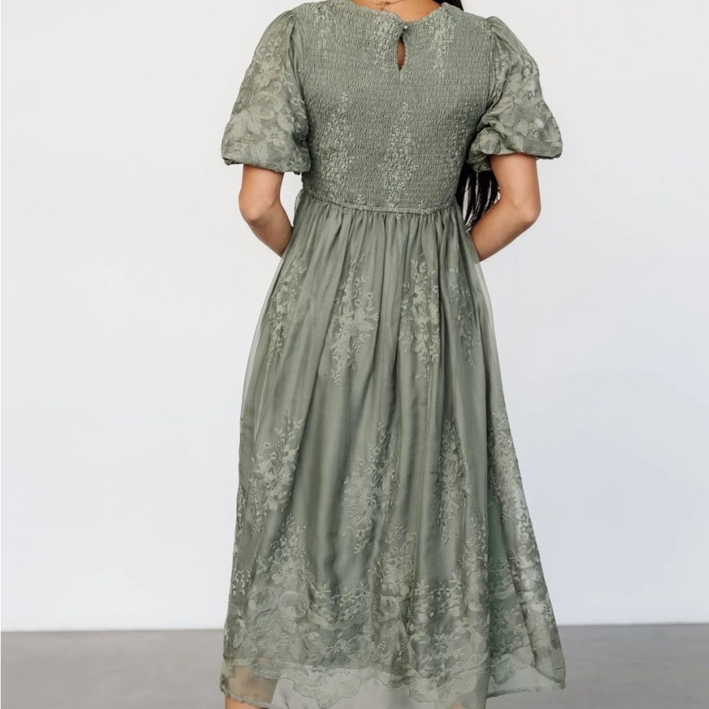 Baltic Born Sage Green Midi Dress - Picture 9 of 12
